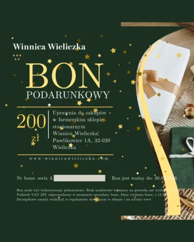 Bon podarunkowy 200zł